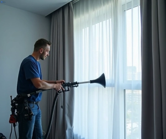 Professional commercial curtain cleaning process equipment Matty Curtain Cleaning bundamba