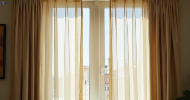 Dusty and dull curtains in bundamba before steam cleaning